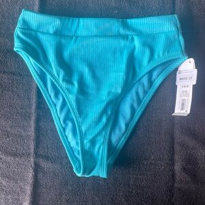 Brand new with tags teal high waist bikini bottom size small